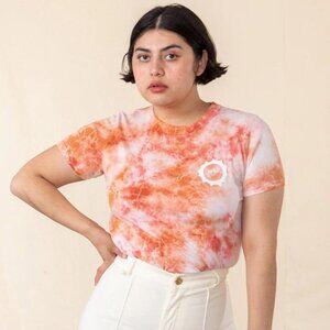 Big Bud Press tie dye t-shirt, Pink Clay, size XXS, unisex